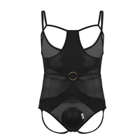 CandyMan 99670 Harness Bodysuit اللون أسود