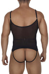 Candyman 99670 Harness Bodysuit Color Black