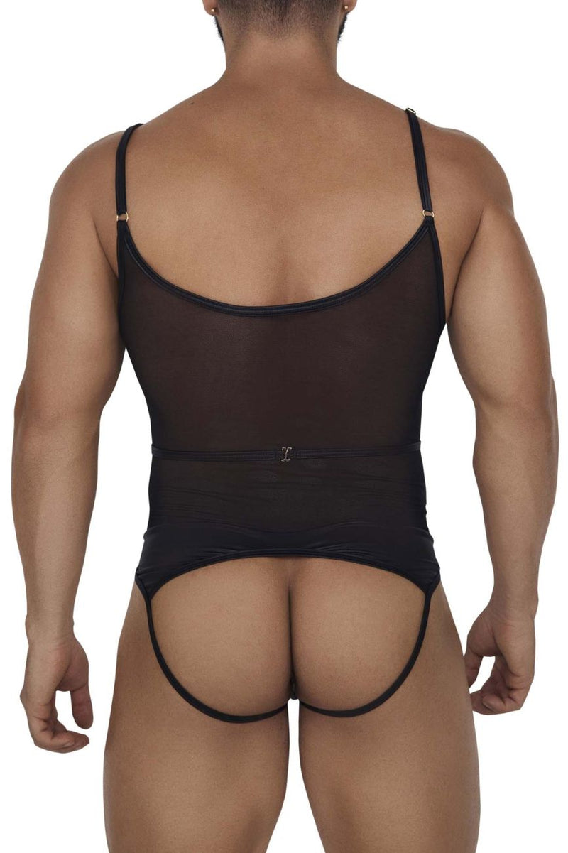 CandyMan 99670 Harness Bodysuit اللون أسود