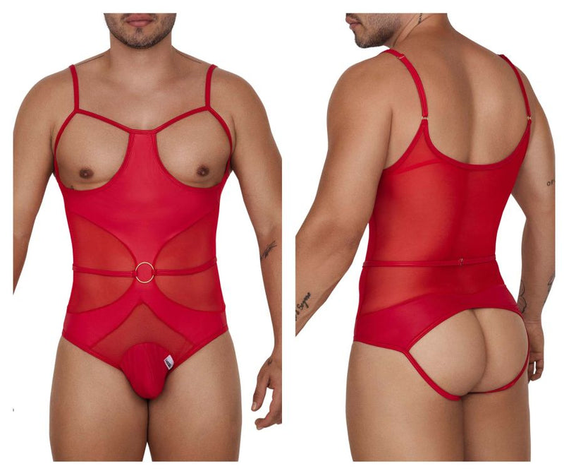 Candyman 99670 Harness Bodysuit Color rojo