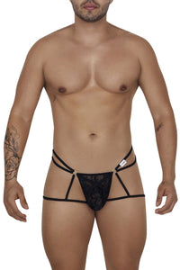 Candyman 99671 Lace Jock Thongs Color Black