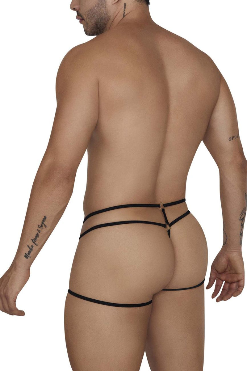 Candyman 99671 Lace Jock Thongs Color Black