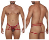 Candyman 99671 Lace Jock Thongs Color Red-Impreinte