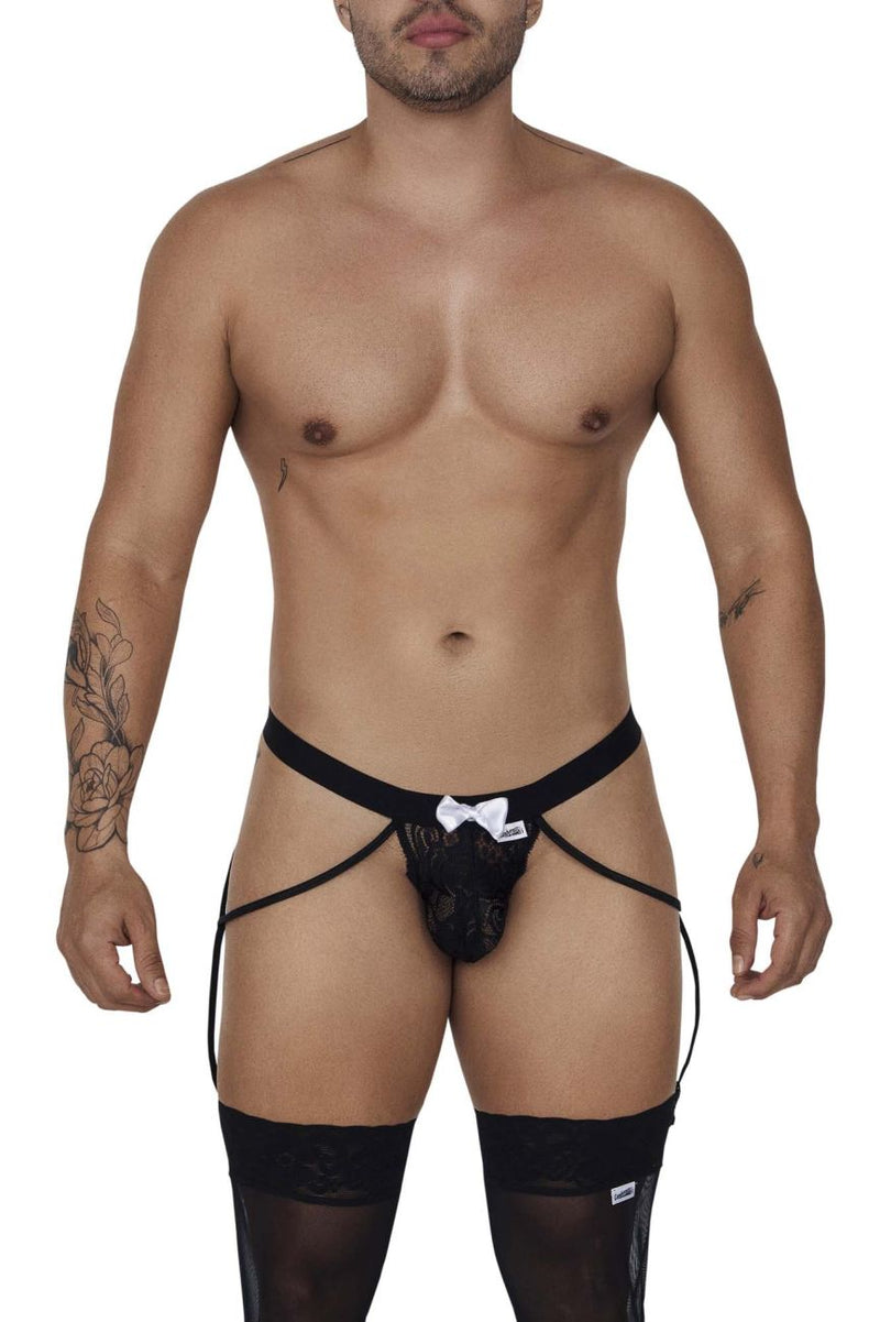 Candyman 99679 Lace Garter Briefs Color noir