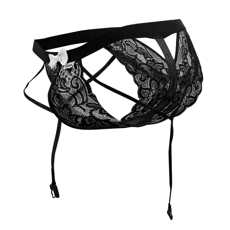 Candyman 99679 Lace Garter Briefs Color noir