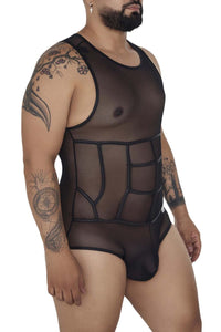 Candyman 99683X Tul Bodysuit Color Negro