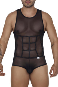 Candyman 99683 Tul Bodysuit Color Negro