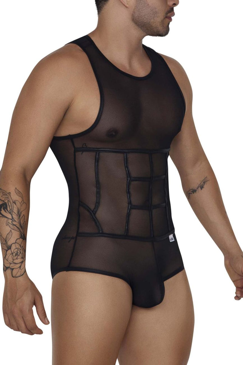 Candyman 99683 Tul Bodysuit Color Negro