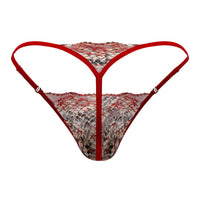 Candyman 99685 Lace Thongs Color Red-Impreinte