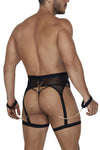 Candyman 99690 Garter Thongs Twoge Two Piece Set Color noir