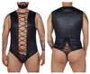 Candyman 99694x Bodysuit de lucha libre color negro