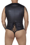 Candyman 99694x Bodysuit de lucha libre color negro