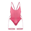 Candyman 99697 Garter Bodysuit Color Pink