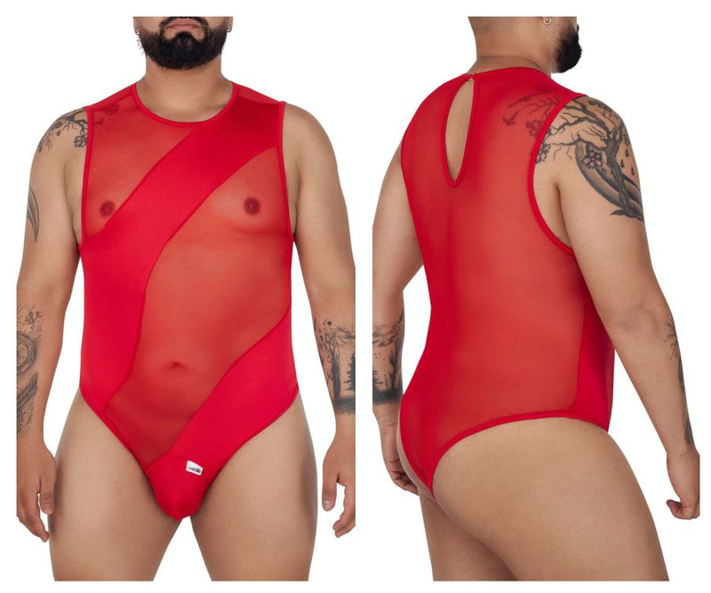 Candyman 99699x Mesh Bodysuit Color rojo