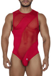 CandyMan 99699 Mesh Bodysuit Color Red