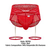 Candyman 99703 Garter Briefs Two Piece Set Color rouge