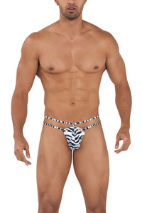 CandyMan 99712 Safari Thongs طباعة حمار وحشي ملونة