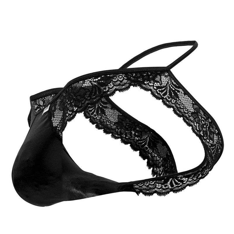 CandyMan 99721 Lace Jockstrap Color Black