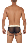 Candyman 99722 Garter Mesh Briefs Color noir