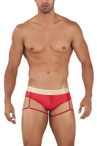 Candyman 99722 Garter Mesh Briefs Color rojo