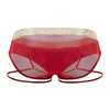 Candyman 99722 Garter Mesh Briefs Color Red