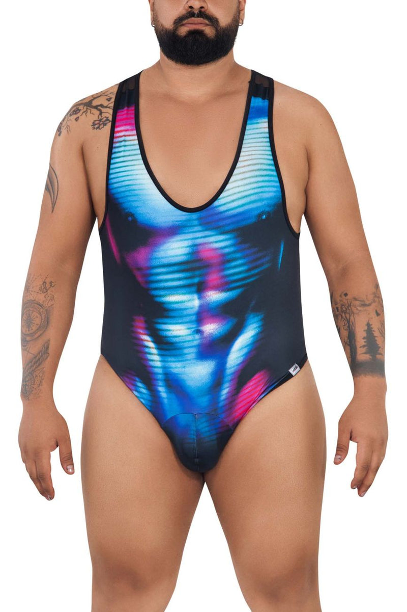 CandyMan 99725X Work-N-Out Bodysuit اللون ضوء القمر الأزرق