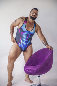 Candyman 99725x Bodysuit Color Bodysuit a la luz de la luna azul