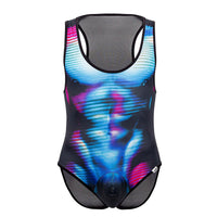 CandyMan 99725 Work-N-Out Bodysuit Color Moonlight Blue