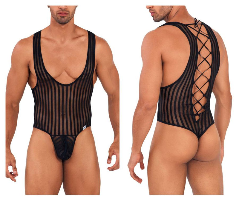 CandyMan 99727 Work-N-Play Bodysuit Color Black