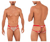 Candyman 99730 en dentelle jockstrap cool beige-rouge