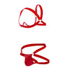 CandyMan 99731 Harness-Bra Two Piece Set Color Red