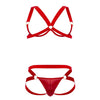 Candyman 99731 Harnais-Bra Bra en deux pièces Couleur rouge