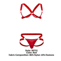 Candyman 99731 Harnais-Bra Bra en deux pièces Couleur rouge