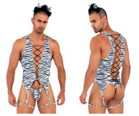 Candyman 99734 safari bodysuit color cebra impresión