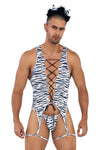 Candyman 99734 safari bodysuit color cebra impresión