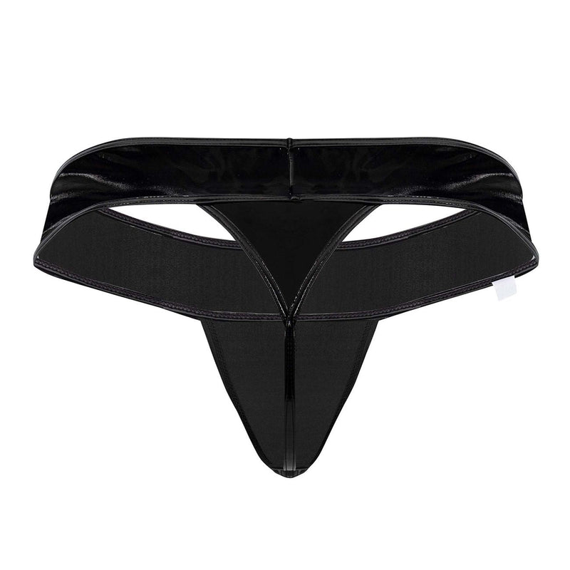 CandyMan 99742 Gloss Thongs Color Black