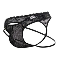 Candyman 99747 Lace Thongs Color Black