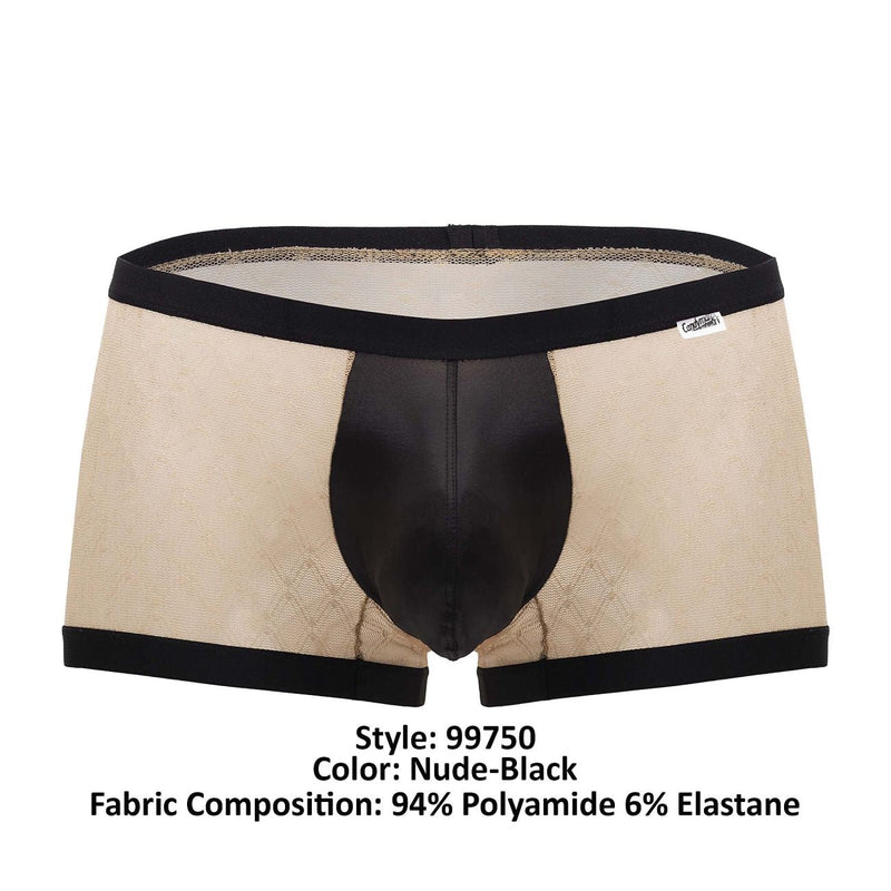 Candyman 99750 Lace Trunks Color Nude-Black