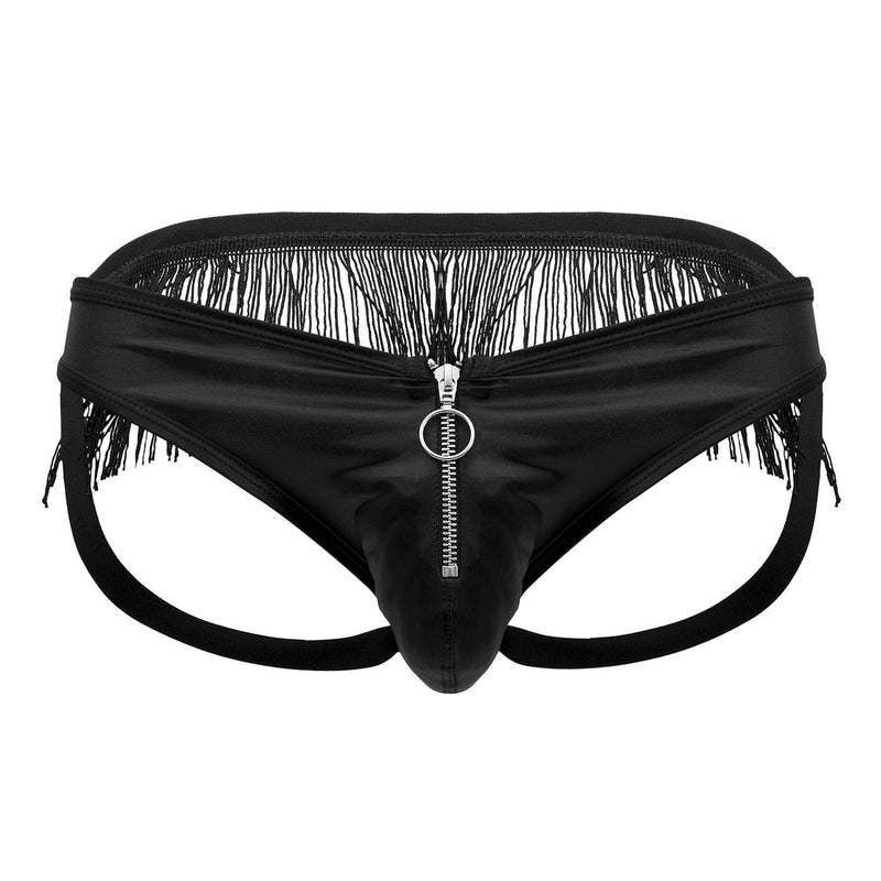 Candyman 99753 Fringe Jockstrap Color Black