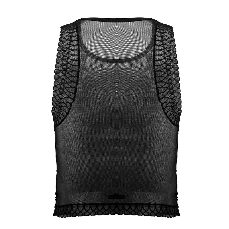 Candyman 99758 Mesh Tank Top Color Black