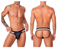 Candyman 99763 Couleur de jockstrap en dentelle nue-noir