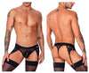 CandyMan 99766 Garter Thongs Color Black