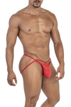 Candyman 99770 Lace Jock Thongs Color Red