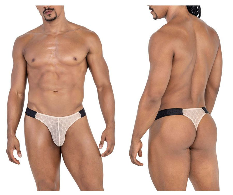 Candyman 99771 Mesh Thongs Color Beige