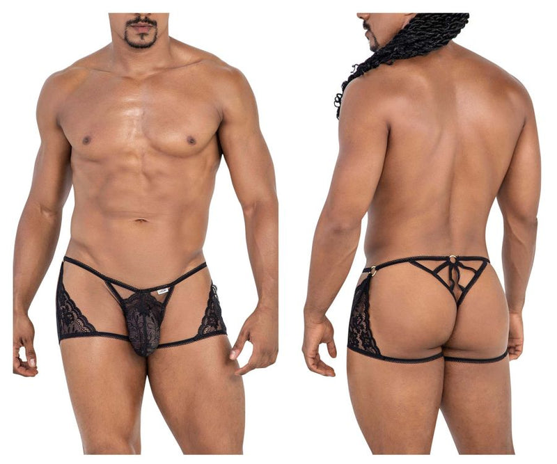 Candyman 99773 Lace Trunks Thongs Color Black