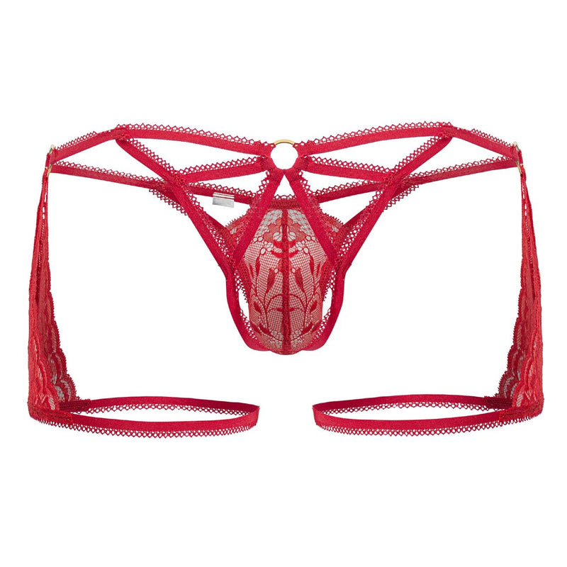 Candyman 99773 Lace Trunks Thongs Color Red