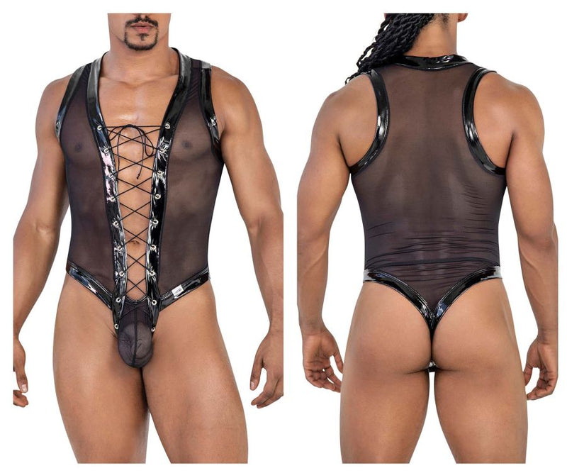 Candyman 99774 Gladiator Bodysuit Color Black