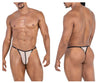 Candyman 99776 Mesh Thongs Color Beige