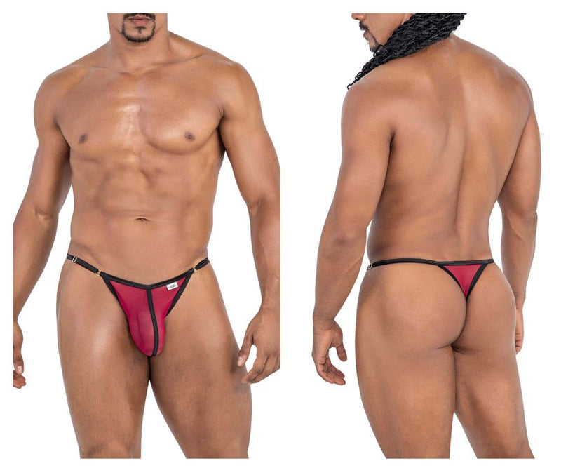 Candyman 99776 Mesh tangas color burdeos