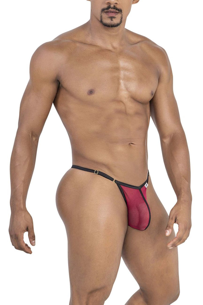 Candyman 99776 Mesh tangas color burdeos